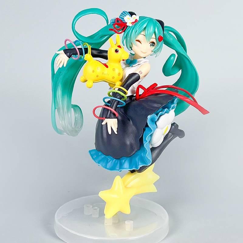 Flower Miku Hatsune Skirt Jumping Model Ornament For Desktop And Decoration Room