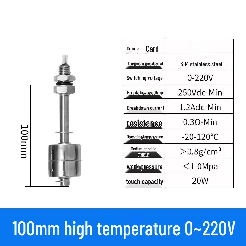 

Jundingying 304 SS High Temperature Float Level Sensor