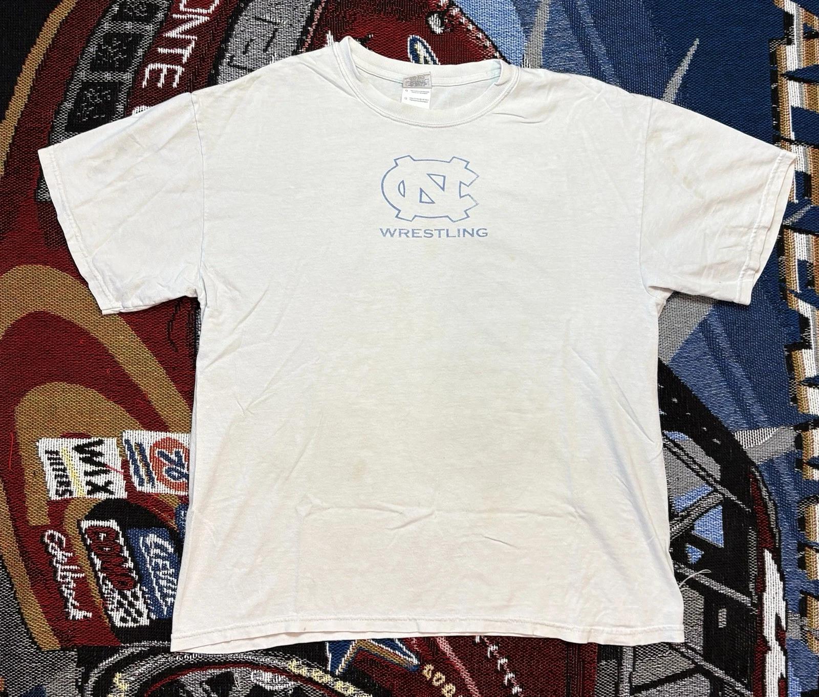 University Of North Carolina Shirt Wrestling UNC Gildan Y2K Large S