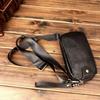 Real Leather Chest Bag, Men's Summer Mobile Phone Bag, Small Handbag, Multifunctional Small Bag, Cowhide Waist Bag, Single Shoulder Crossbody Handbag