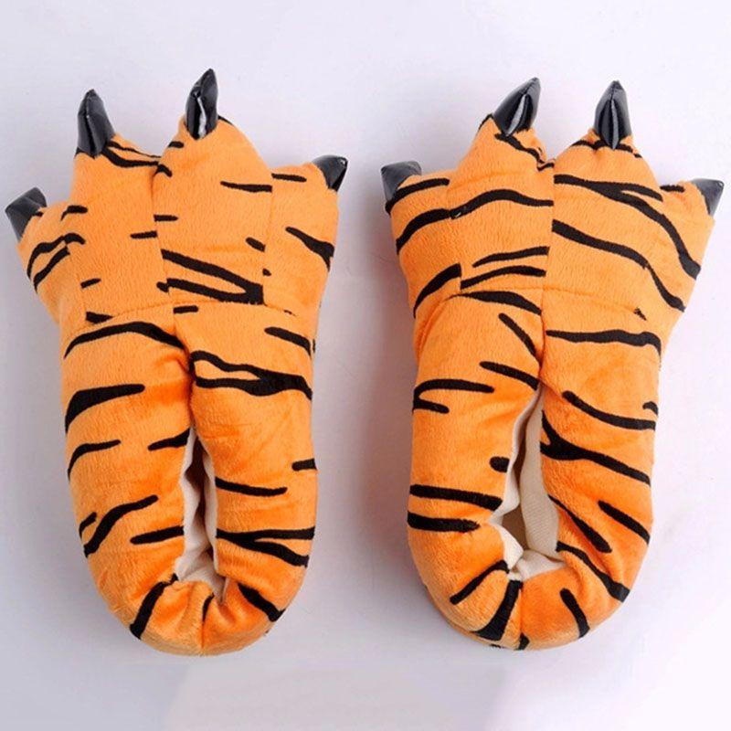 Cozy Dinosaur Cosplay Costume Slippers With Soft Plush Paw Shoes For Winter Warmth