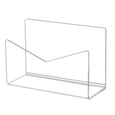 Acrylic Mail Holder Mail Organizer Countertop, Letter Holder for Desk Envelope Holder Mail Sorter Stand for Home Office School