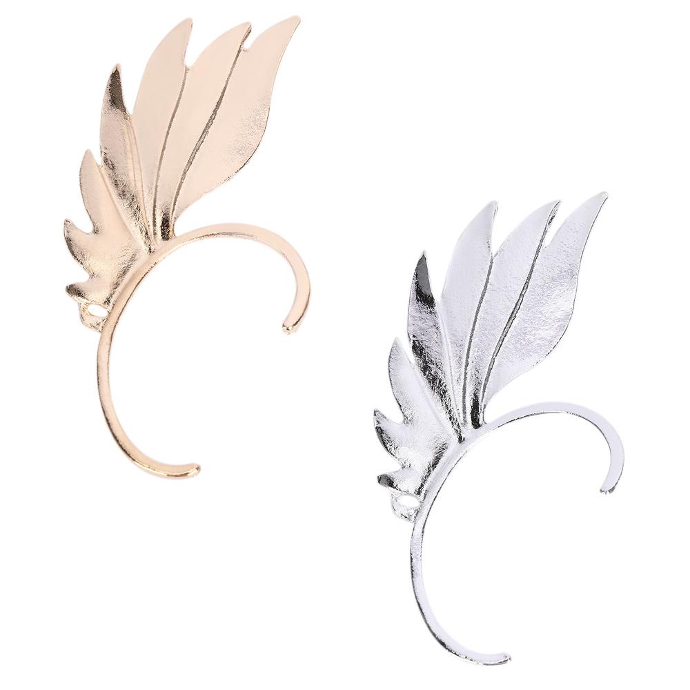 1PCS Gothic Punk Men Women Wing Shape Ear Cuff Clip Stud Earring Vintage Jewelry