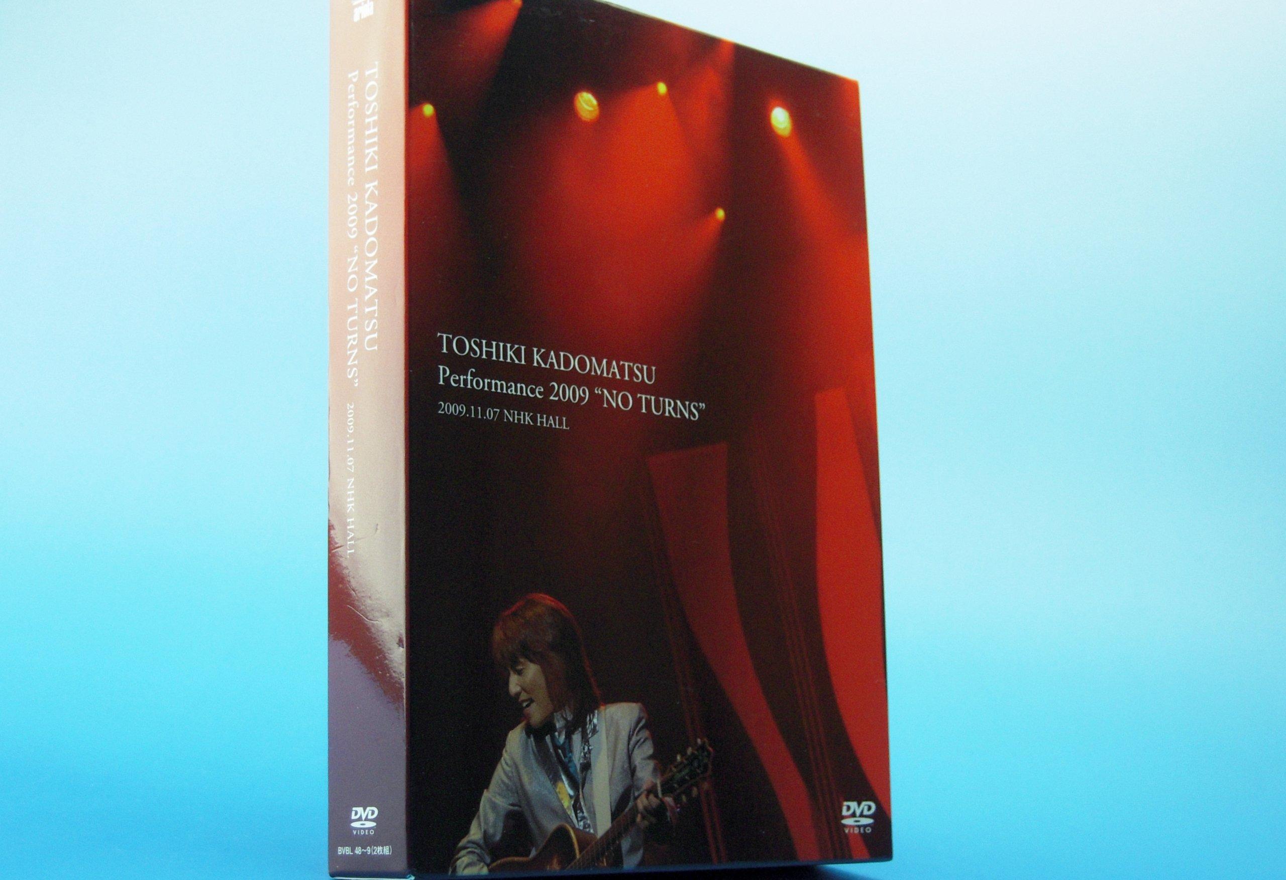 

TOSHIKI KADOMATSU Performance 2009 NHK HALL “NO TURNS” 2009.11.07 (Limited Edition) [DVD]
