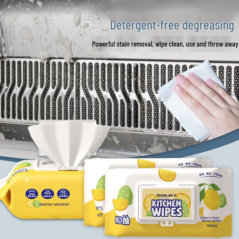 

Мощные кухонные обезжиривающие салфетки для сильных масляных пятен и очистки вытяжки