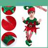Atemberaubendes Weihnachtselfen-Kleinkind-Cosplay-Kostüm Mit Schuhen Strümpfen