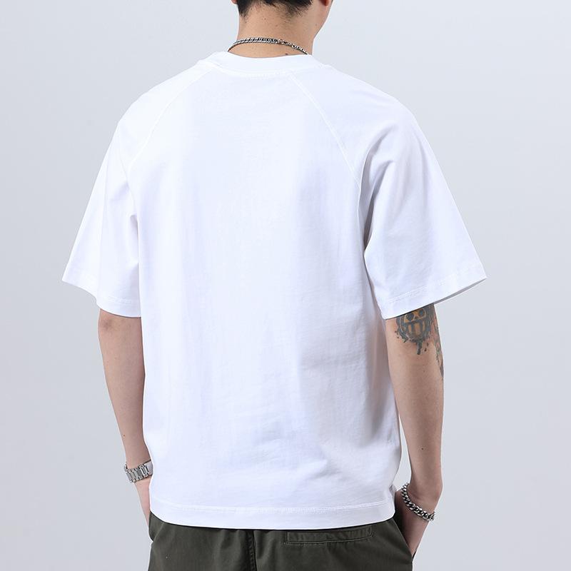 Latest Summer High-density Knitted Comfortable Fit Printed Mens T-shirt Short-sleeved