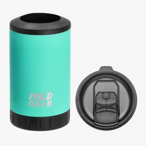 

WYLD GEAR Multican Double Wall with Lid, Insulates Cold and Hot Water, 12 oz, 355ml, Turquoise Blue