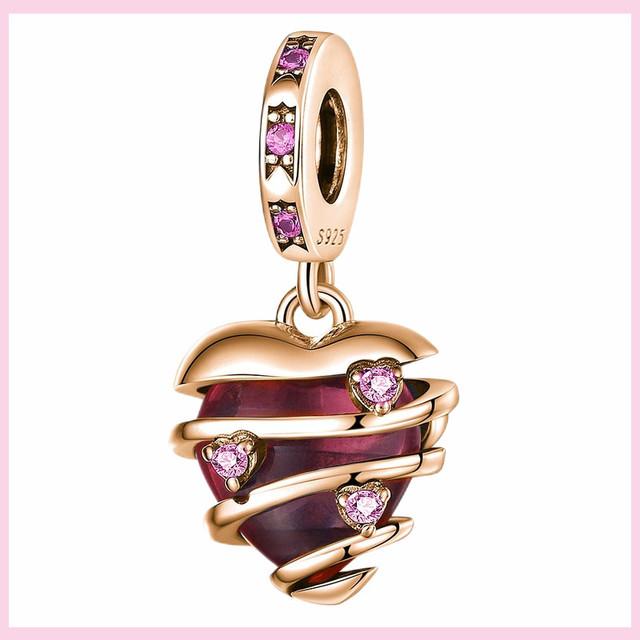 

925 серебряных бусинок с голубыми глазами, светящихся в темноте, подвесок-светлячков для браслета, подвесок, ювелирных изделий