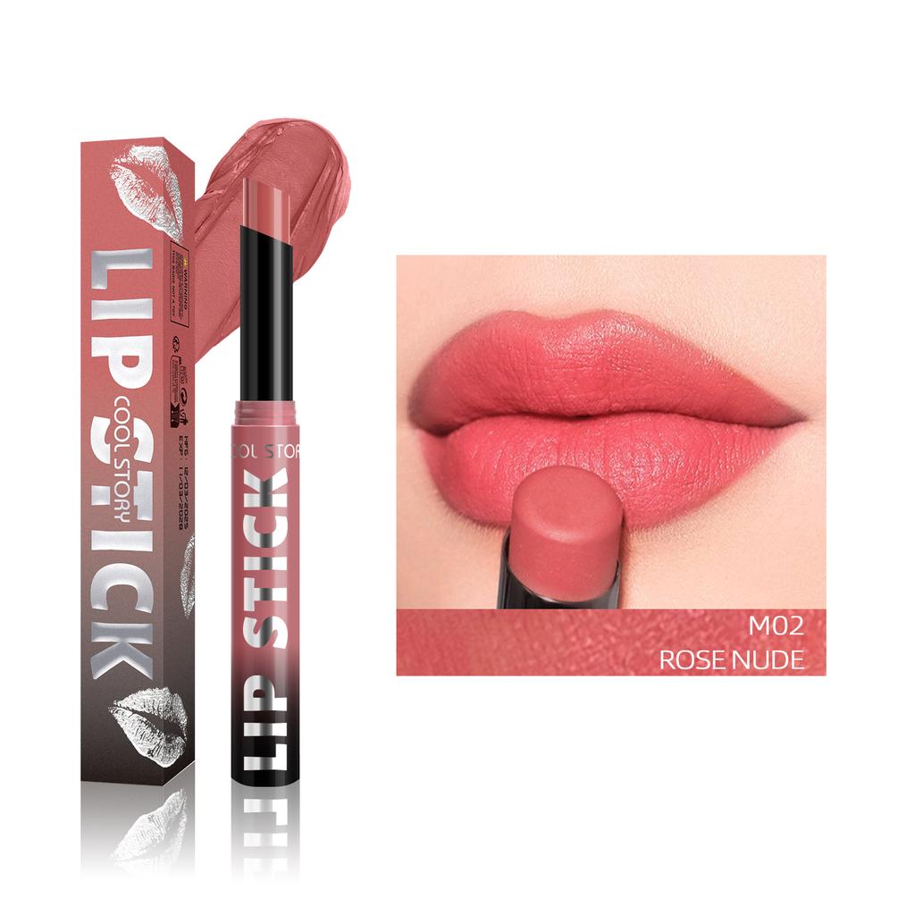 8 Colors Matte Lipstick Pencil Waterproof Long Lasting Non-Stick Cup Lip Stain Tint Beauty Nude Lipstick Pen Makeup Cosmetics
