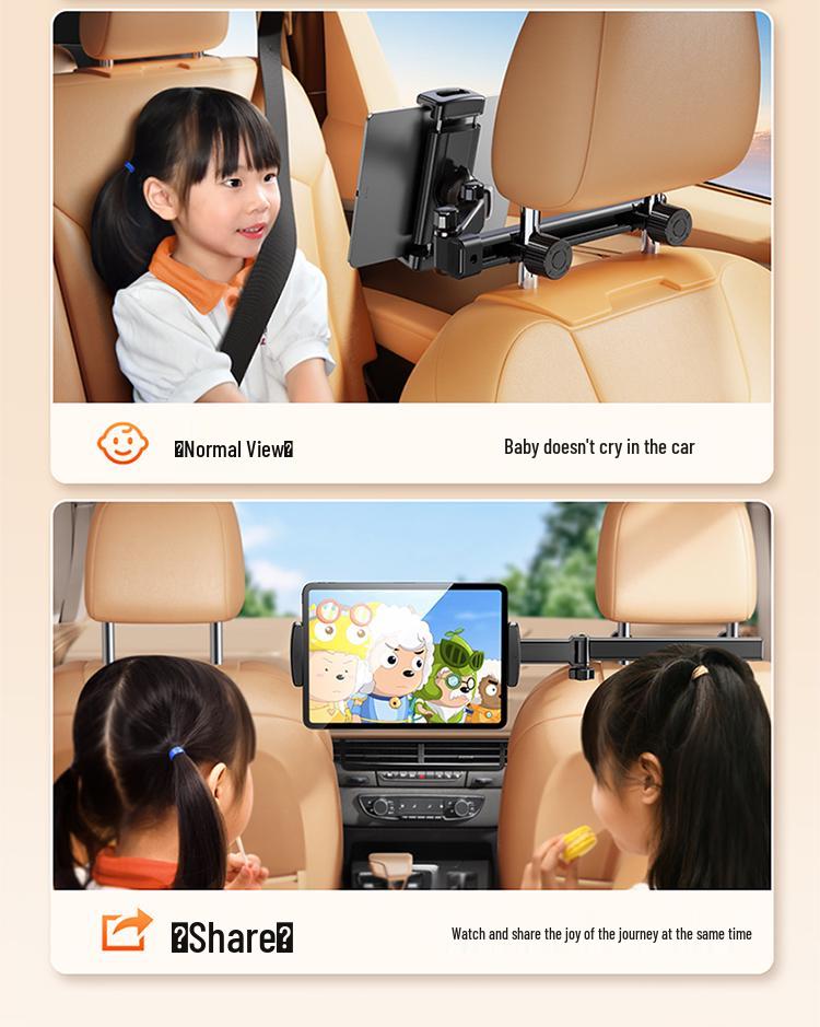 Adjustable Rear Seat Tablet & Phone Holder for Car Headrest