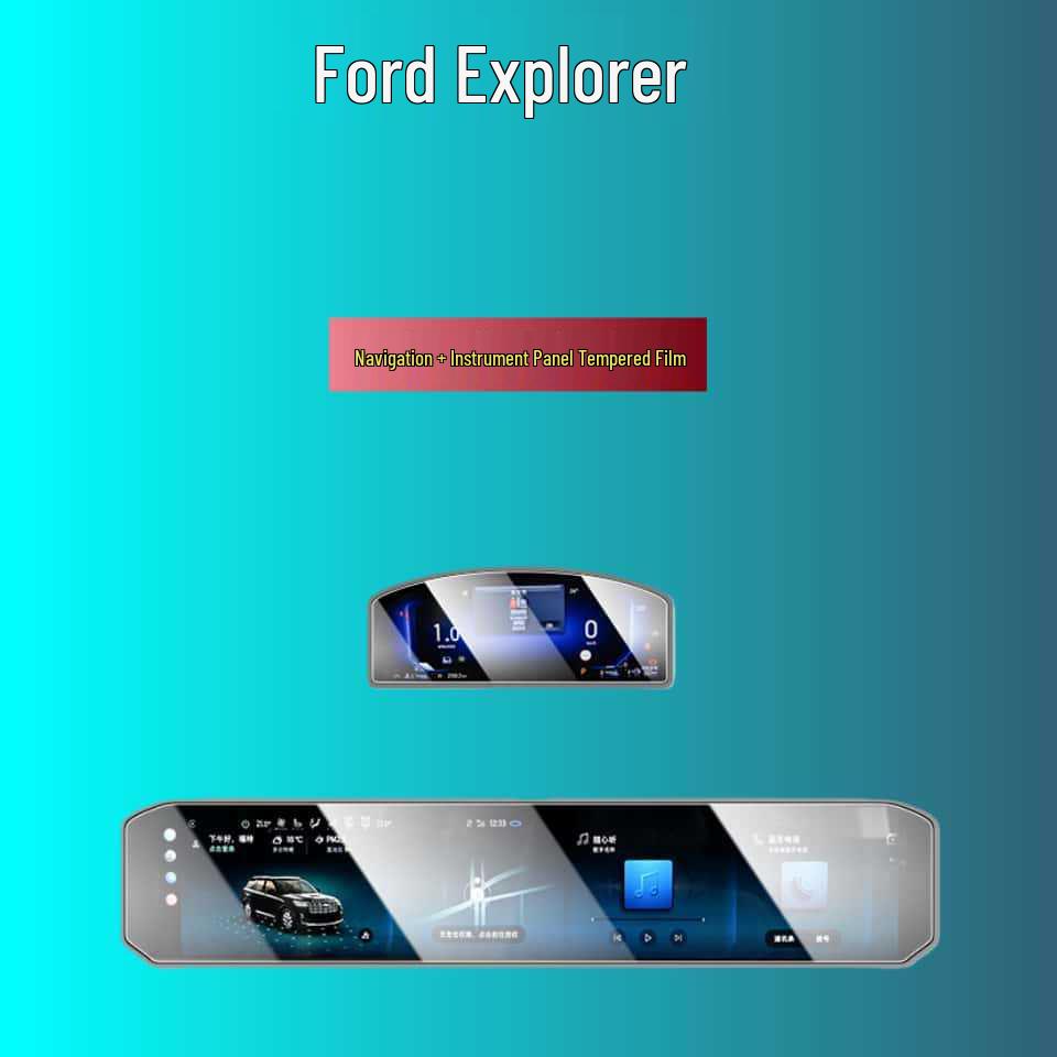 Tempered Glass Protector for 25 Ford Explorer A/C and Console Display Screens