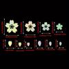 27pcs Cherry Blossom Car Stickers Sakura Decals Vinyl Waterproof Tuning Auto Accessories for Windshield Window Motorcycle