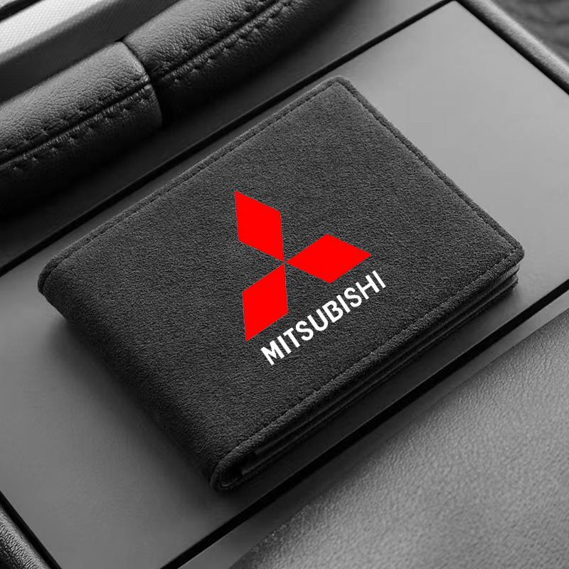 Tragbarer Führerscheinhalter für Auto PU-Leder Kartenetui für Mitsubishi Asx Lancer Outlander Pajero Ralliart Zubehör Auto Styling