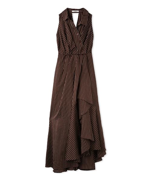 

Sleeveless Hem Shirt Dress SWFO234103 BRW [Sneider] Women s коричневий