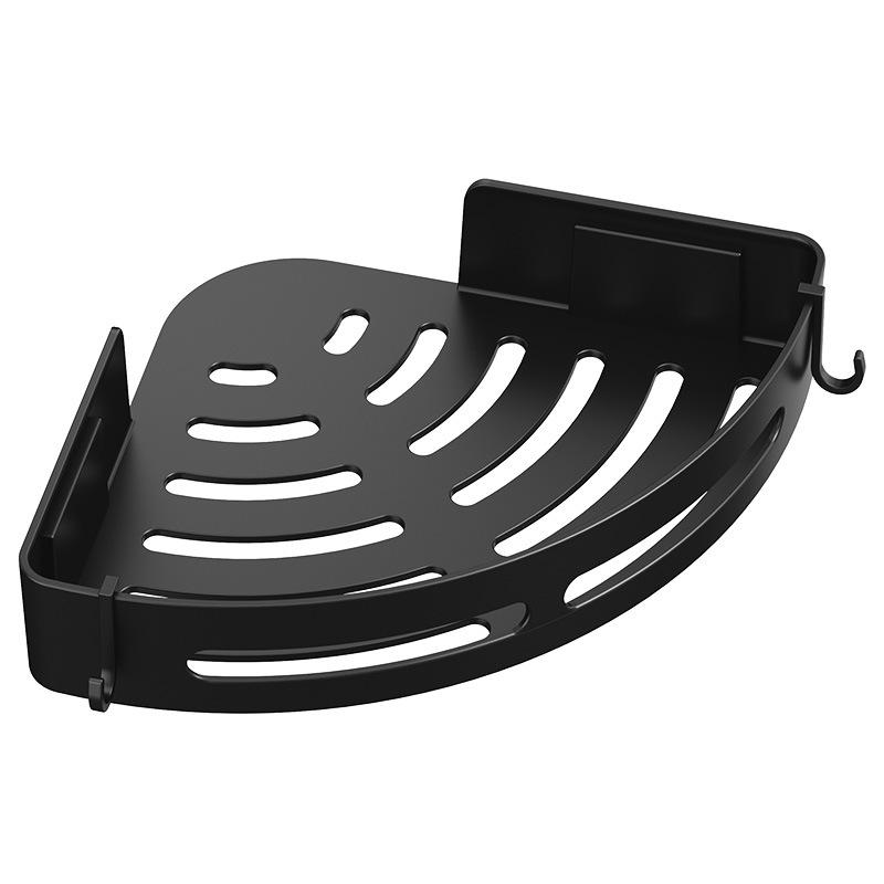 

Bathroom Toiletries Storage Corner Shelves Punch-Free Wall Mounted Organize Racks PP Material Multifunction Kitchen Spices Rack