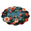 3D Floral Area Rug Fish Pebbles Living Room Rug Decorative Flower Floor Mat with Non-Slip Backing for Bedroom Entrance Kitchen Bathroom