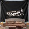 Beautiful Johnnie Walker Bohemian Tapestry, Black and White Vintage Feel, Great Option for Office Waiting Room and Reception with Wow