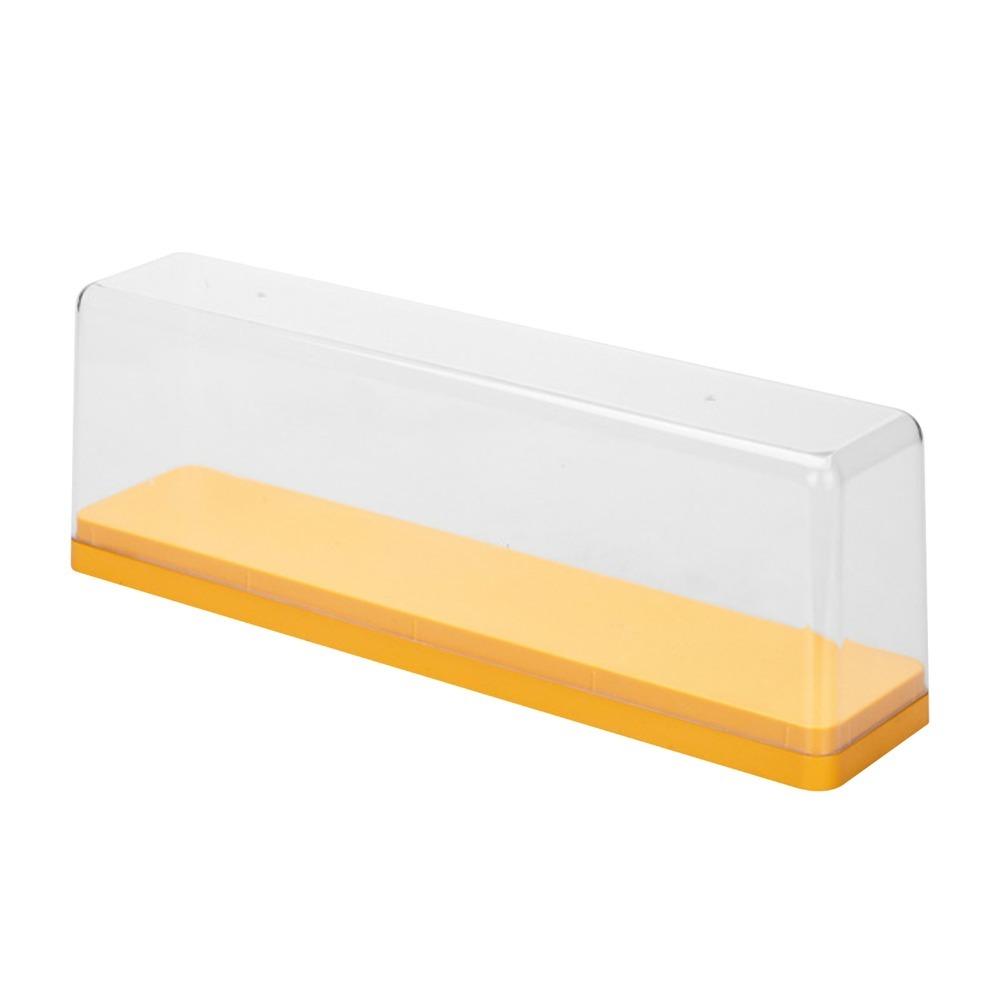 Stackable Action Figure Storage Box Transparent Cover Durable Display Case With Cover Figure Collection Box Dolls жёлтый