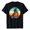 Camiseta De Dirt Bike, Motocross, Sunset; Just Send It