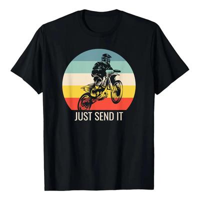 Camiseta De Dirt Bike, Motocross, Sunset; Just Send It