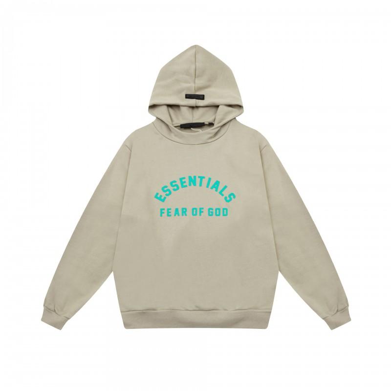 Unisex FOG Icon Double-Line Hoodie Cotton Warm Fleece Lined Crewneck Sweatshirt Winter Streetwear
