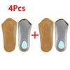 New Arch Support Leather Insole Breathable Comfort Half Insoles Flatfoot Orthopedic Insoles 2Pcs/4Pcs