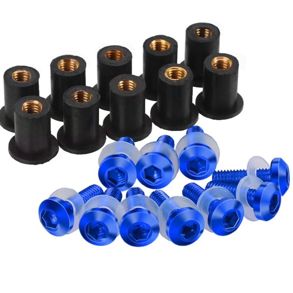 5mm 10PCS Windscreen Windshield Bolts Screws Nut For Ducati 748 916 996 998 749 999 848 1098 1198 Panigale 899 959 1199 1299