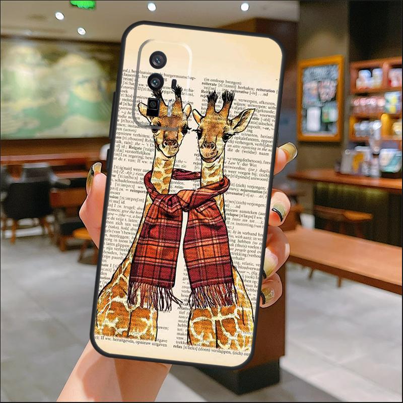 

Giraffe Art Case For Xiaomi 14T Pro 13T 11T 12T 13 14 15 Ultra POCO X7 Pro X3 X5 X6 M6 F5 F6 Pro Cover POCO X6 Pro