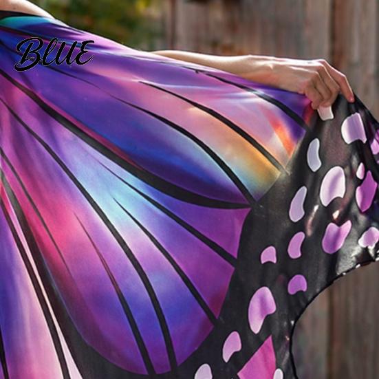 Stage Performance Accessory Halloween Butterfly Wings Costume for Women Adults Creative Festival Cape Wing Fairy Music Festivals Cosplay Party