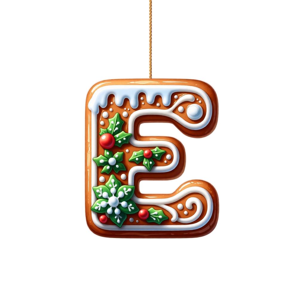 Christmas Hanging Ornaments 26 Letters for Holiday Tree Decor