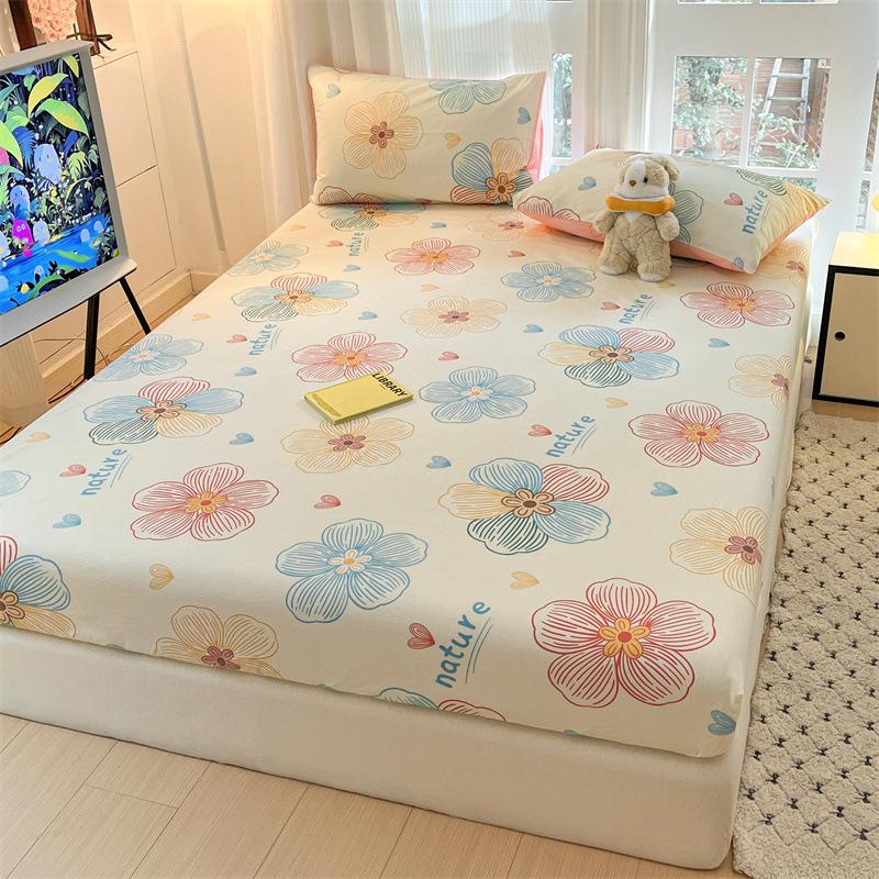 02025 New Cotton Mattress Thickened Ecological Abraded Bedspread, Pure Cotton Bed Cover Simmons Mattress Protective Cover