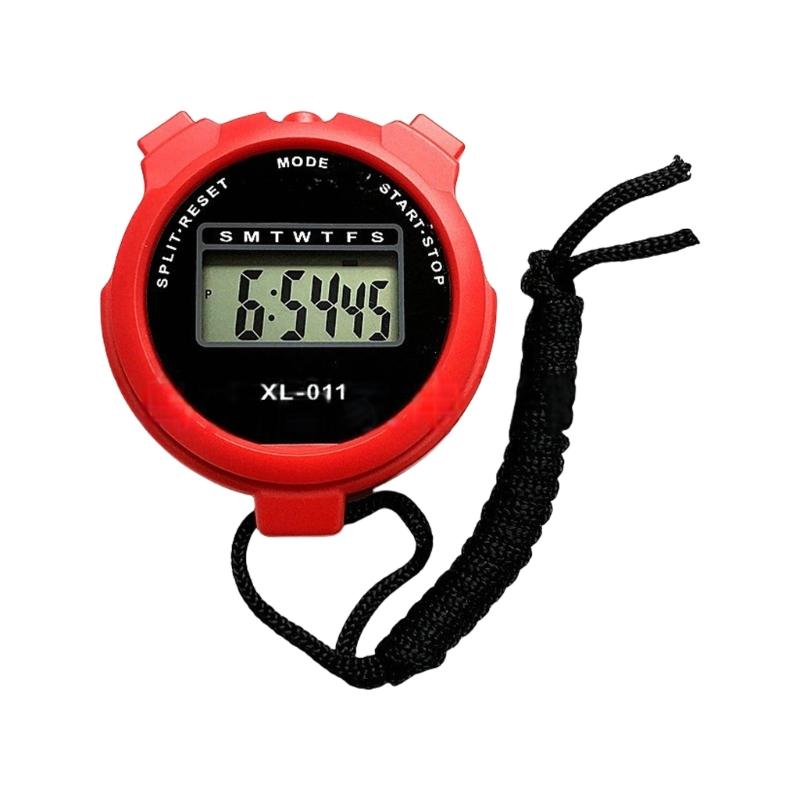 Chronograph Stop Watch Electronic Stopwatch Portable Outdoor Running Training Timer Handheld Digital Coaches Timer