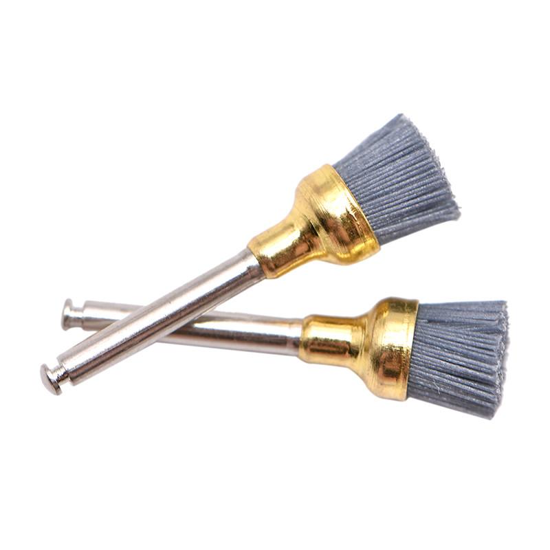 Brosse de polissage dentaire, 10 pièces, brosses de prophylaxie en carbure de silicium, tête de bol