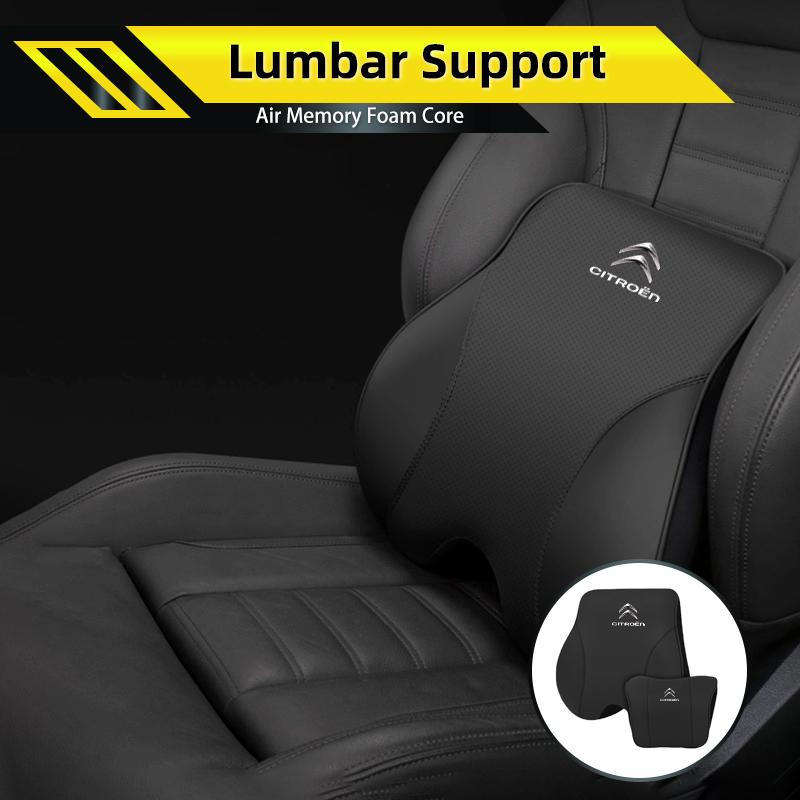 Car Seat Headrest Lumbar Support Pillow Waist Pad Backrest Accessories For Citroen C4 C3 C5 C1 C2 Berlingo Celysee Cactus Picass
