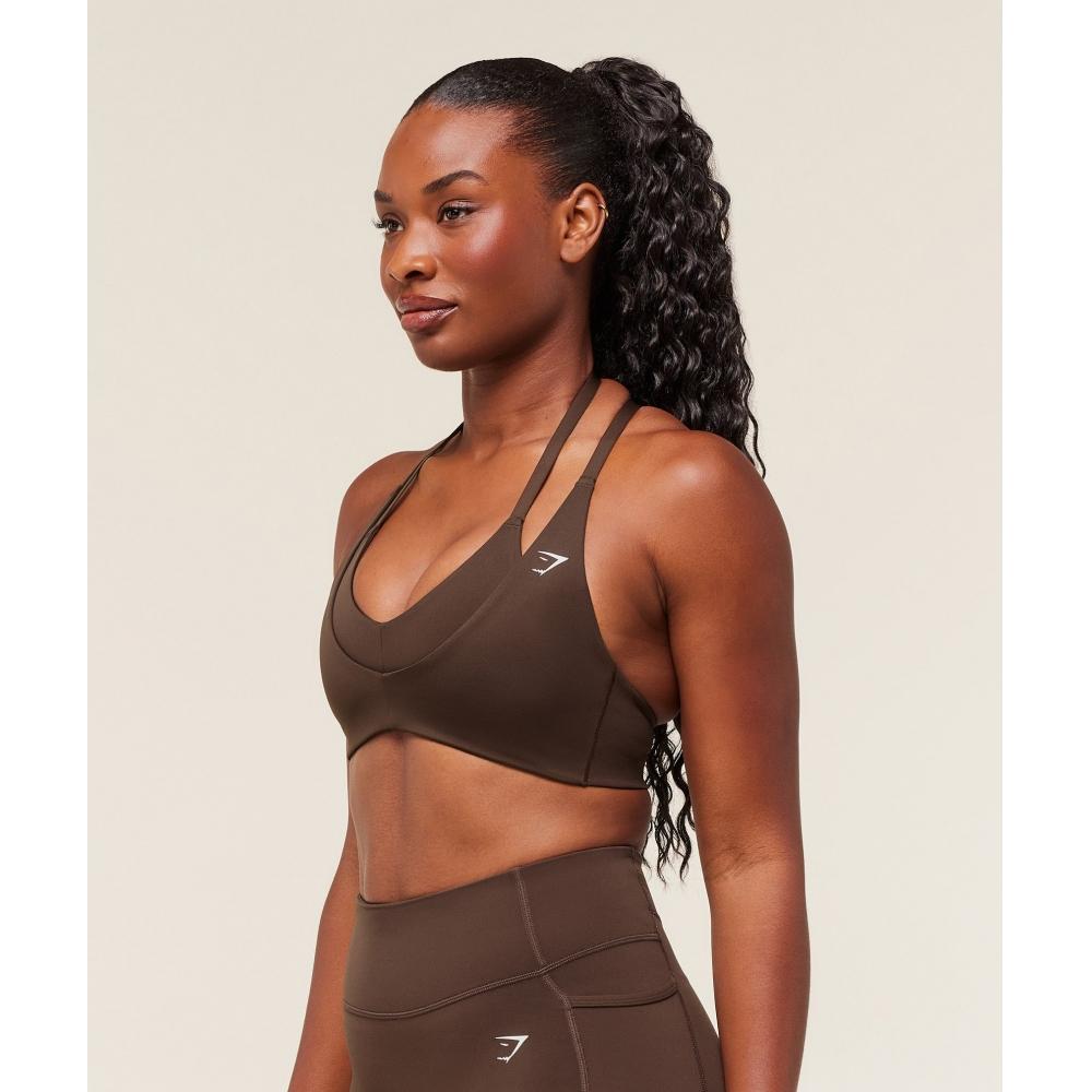 Gymshark Reps T Back sporTs Bra Archive Brown B3b3d Nby8