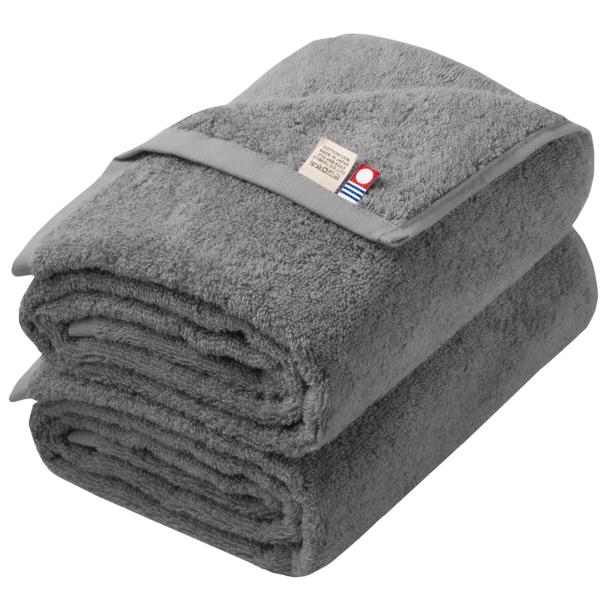 Just the Right Size Bath Imabari Small Mini Bath Compact Bath Slim Bath Towel 44 x 100cm 2 Mini Bath [TAVARAT] Towel, Towel, Towel, Towel, Tps-200 серый