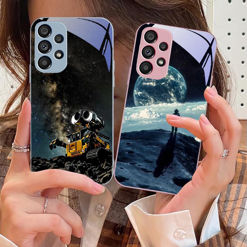Red Moon Explorer For Samsung Galaxy S10 4G S20 11E 30 S21 22 S24 Fe Pro S23 S25 Ultra 5G S9 Tempered Glass Phone Case