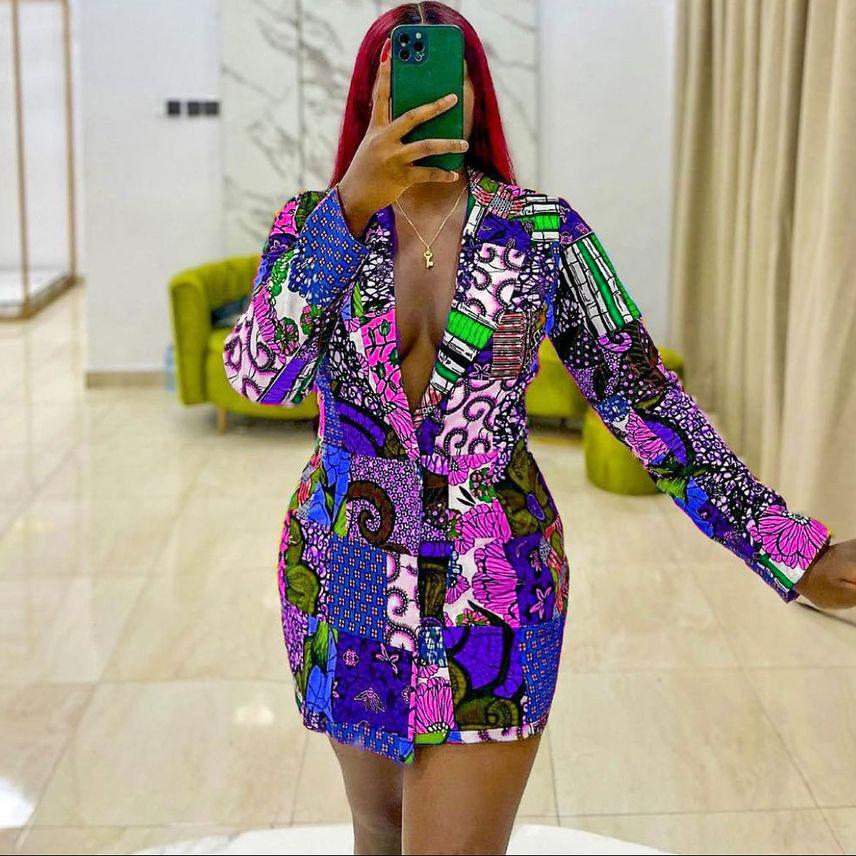 knee length dresses for ladies Elegant Tailored Blazer Midi Dress – Loveiss main image 1