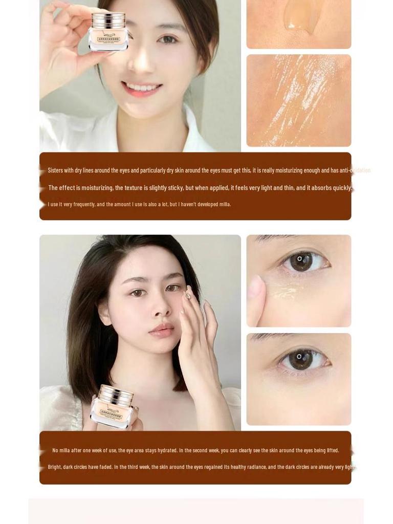 Véritable Crème Fermeté Yeux: Anti-rides, Cernes & Poches, Hydrate & Réduit les Ridules