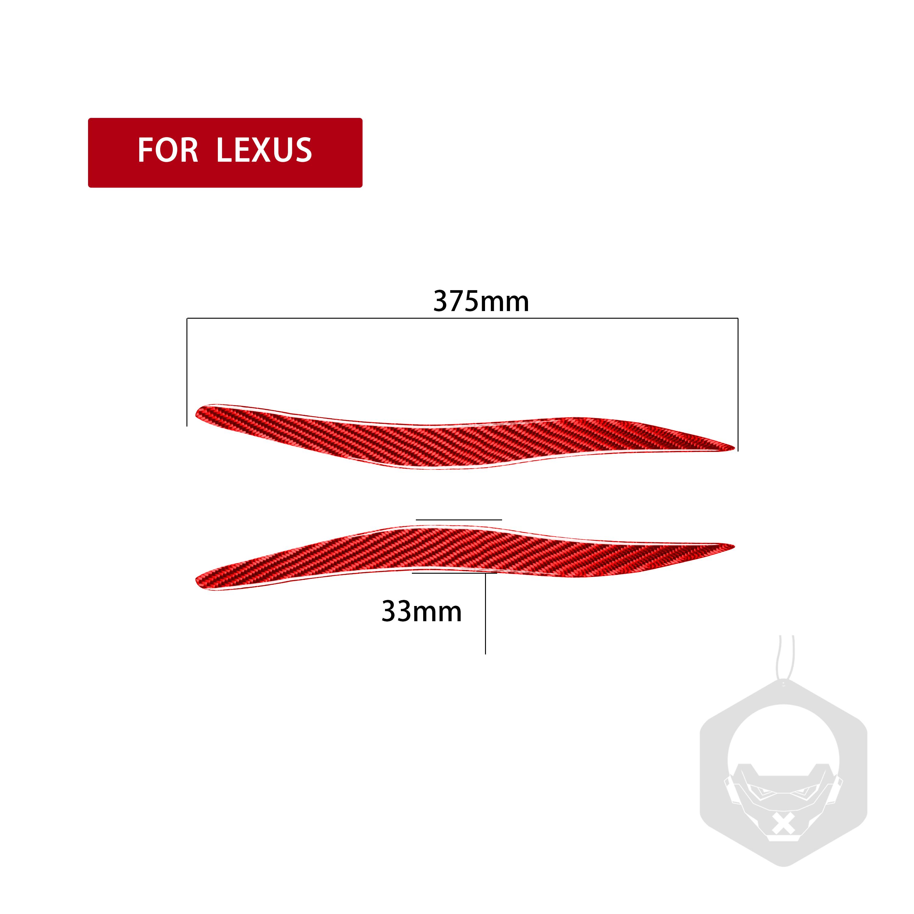 

Для Lexus IS250 IS300 2005-2012 IS карбоновые фары покрывают веко, стекловолокно, передняя лампа, декоративная наклейка для бровей красный