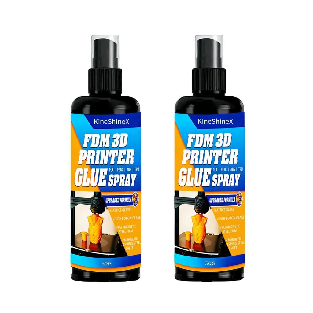 100/200ml Klej do drukarki 3D - Spray klejący do druku 3D, Zapobiega wypaczaniu na podgrzewanym stole roboczym, Łatwy do usunięcia, Zwiększa przyczepność do stołu