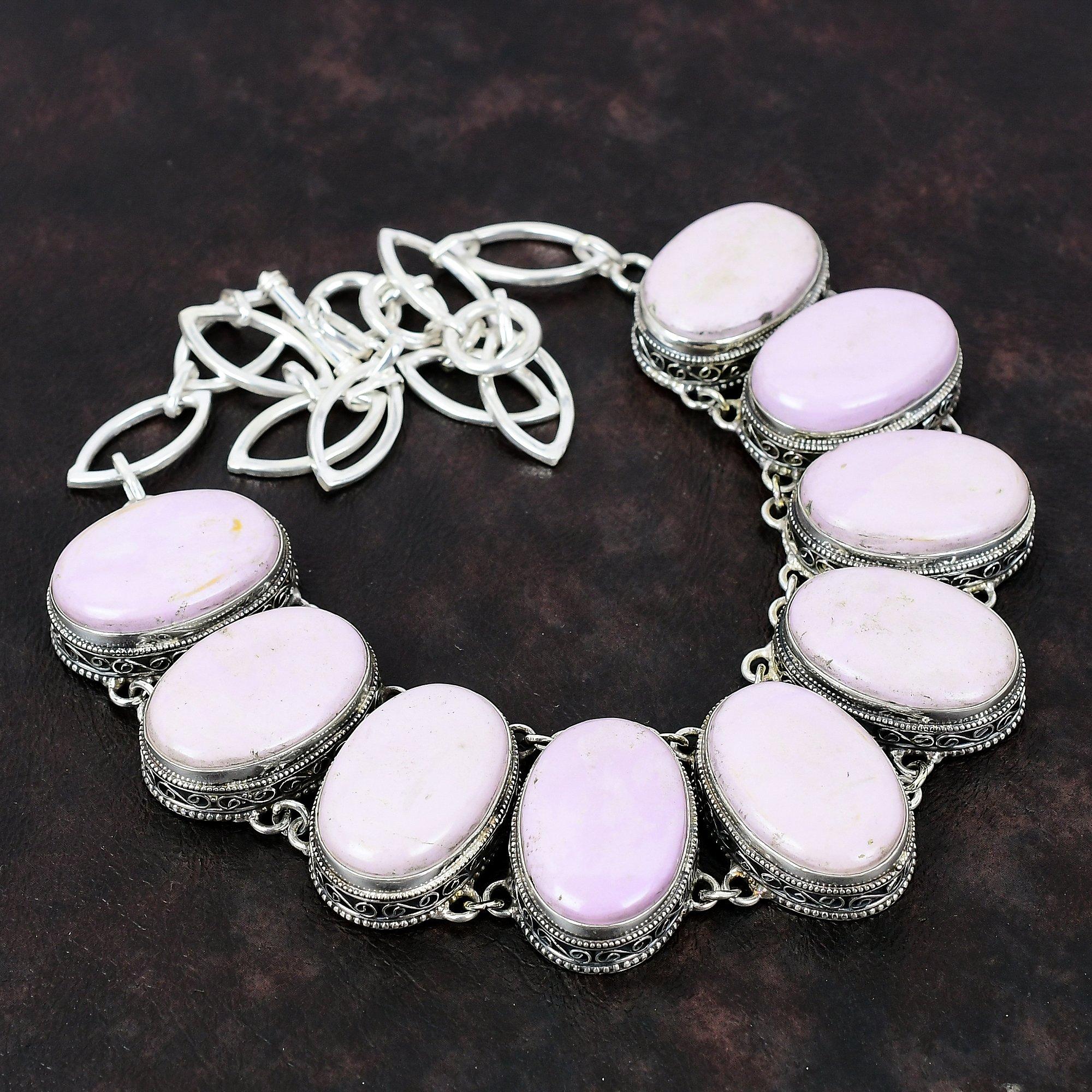 

Ожерелье из драгоценного камня фосфосидерита, ожерелье из стерлингового серебра 925 пробы, регулируемое ожерелье-цепочка, ювелирные изделия из фосфосидерита, винтажное ожерелье ручной работы Adjustable