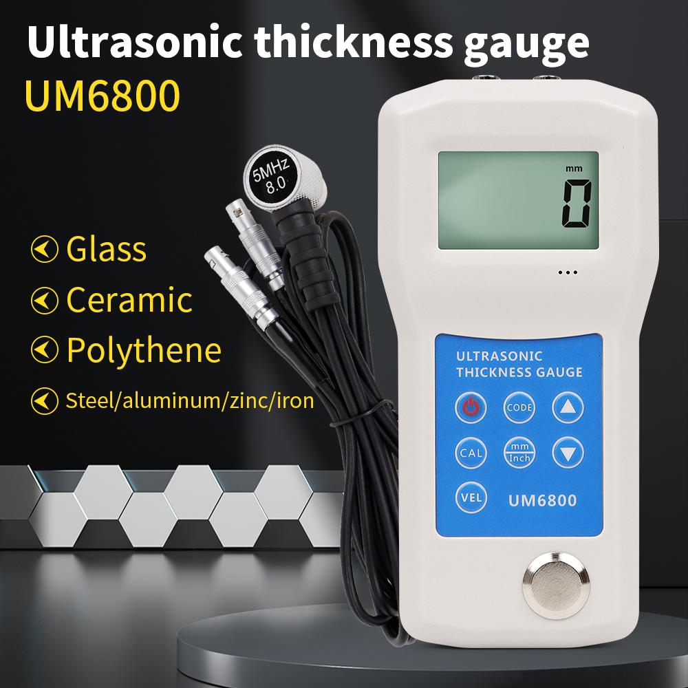 Thickness Gauge Ultrasonic Metal Testing1.0 to 280MM Voice Sound Velocity Meter Steel Tester Pipe Thickness Measuring Tester