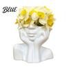 Minimalist Brush Storage Container Abstract Face Vase, Artistic Female Pen Holder, Makeup Office Supplies Organizer Modern Decorative Vase Centerpiece