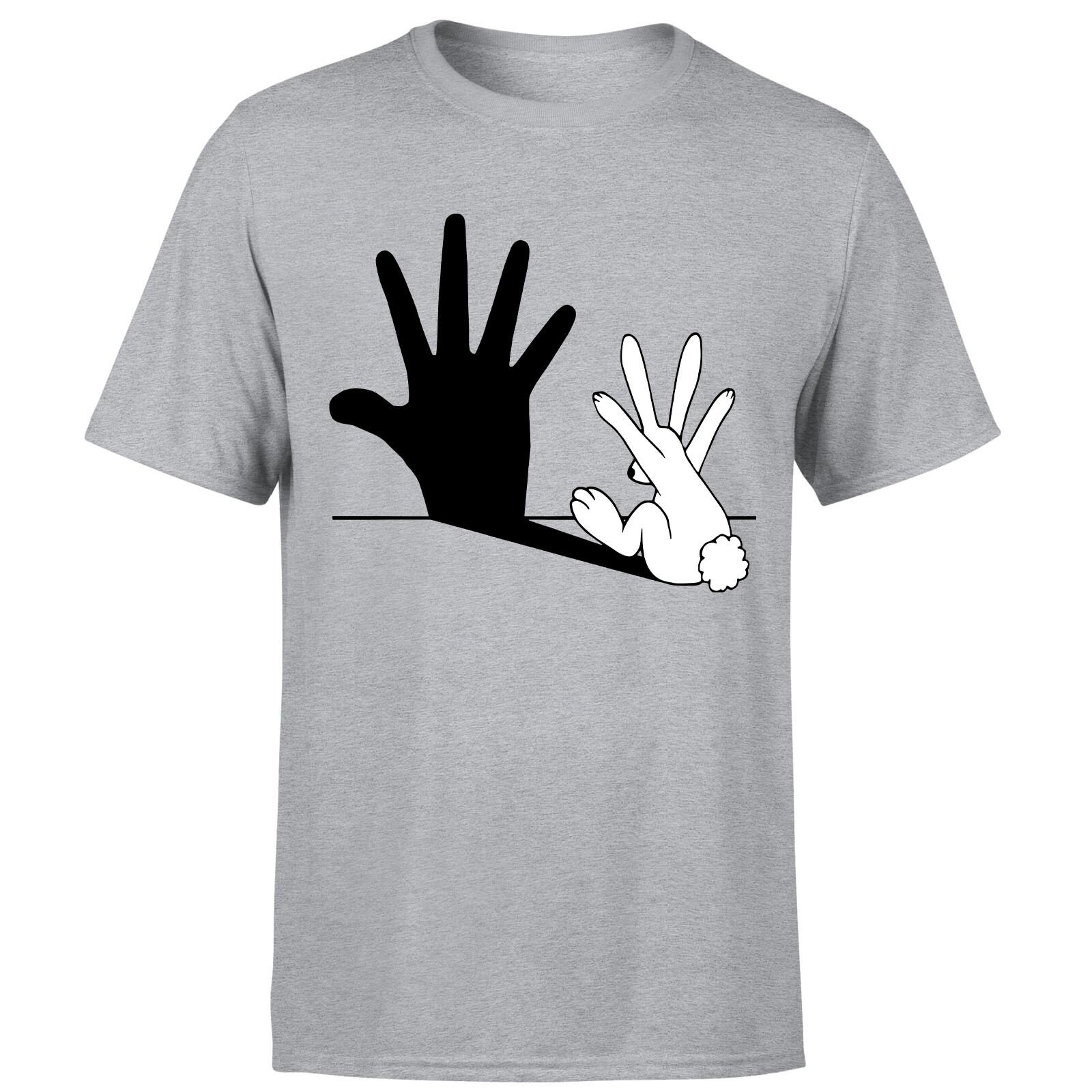 Rabbit Hand Shadow Funny Animal Graphic Mens Womens T Shirt Mens Womens Tees Top S