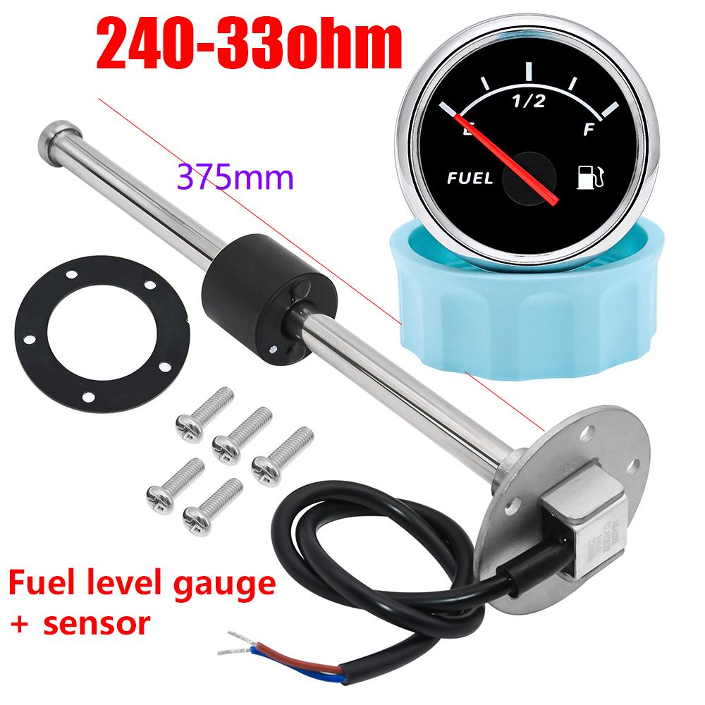 240-33ohm  Fuel Level Gauge Stainless Steel Marine Fuel Level Gauge Sensor 100mm-600mm for Car Boat  Indicator E-F Range