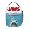 Jaws 50th Anniversary Logo Insulated Lunch Bag for Kids School Cooler Thermal Food Box Tote Leakproof Lunch Boxes Container