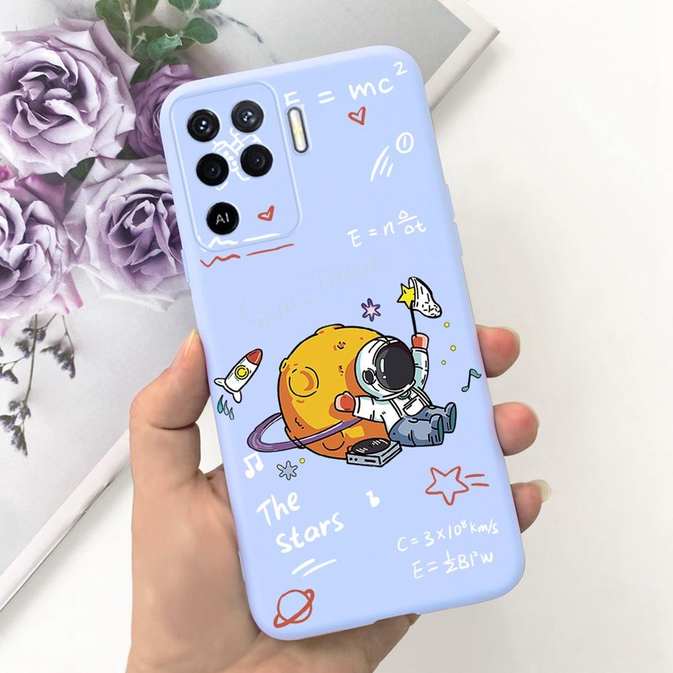 For OPPO Reno 5 5G Reno5 Pro Case CPH2201 Cute Painted Soft Silicone Covers Phone Cases For OPPO Reno 5 Pro Reno5 Lite 5Z Fundas