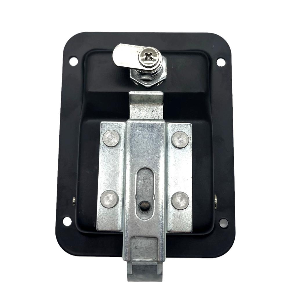 Heavy Duty Durable Carbon Steel Zinc Alloy Compression Paddle Lock Industrial Cabinet Toolbox Black Powder Coated Handle Latch